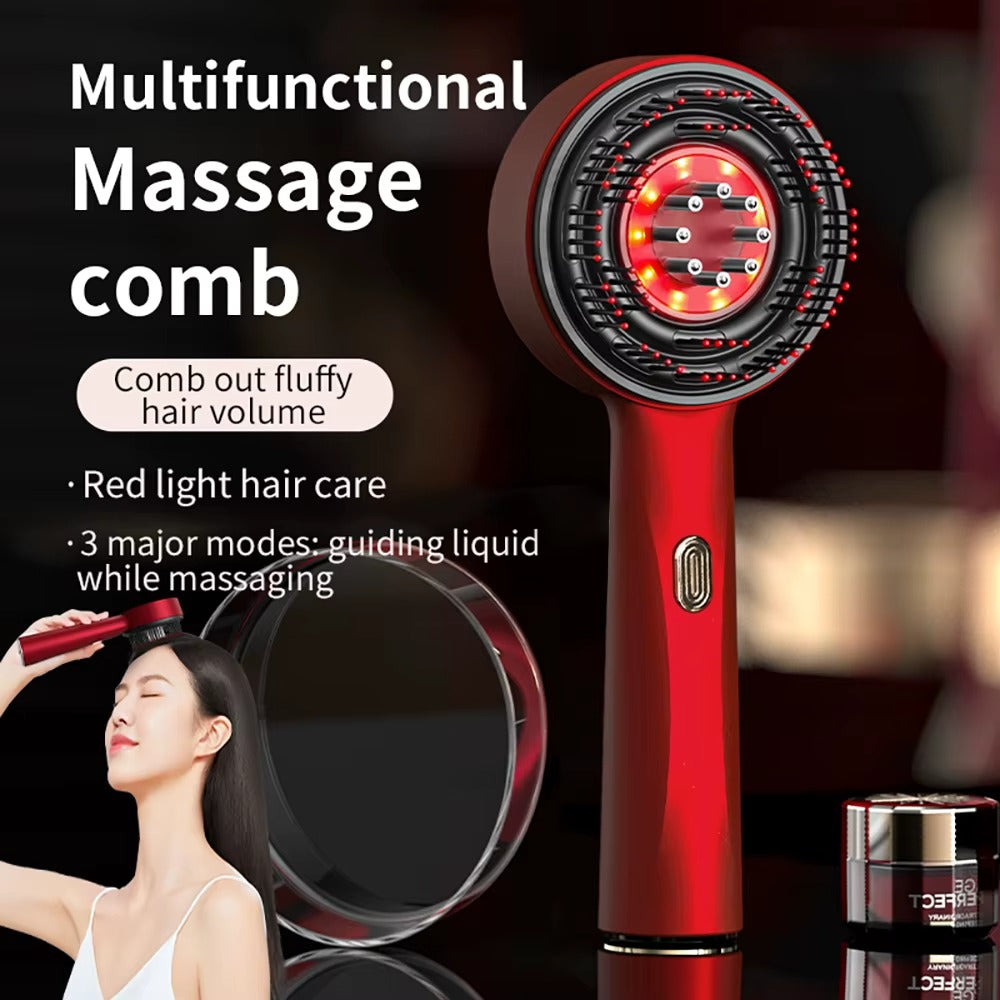 Peigne de massage à vibration électrique HairGlow Pro