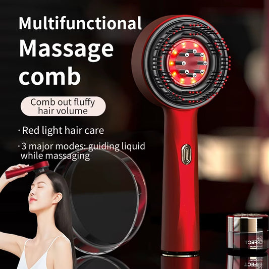 Peigne de massage à vibration électrique HairGlow Pro