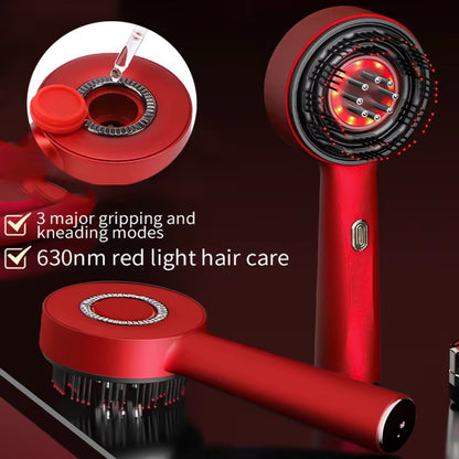 Peigne de massage à vibration électrique HairGlow Pro
